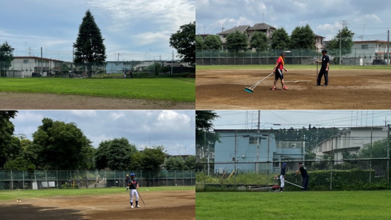 ■千代田近隣公園グラウンド整備を行いました！